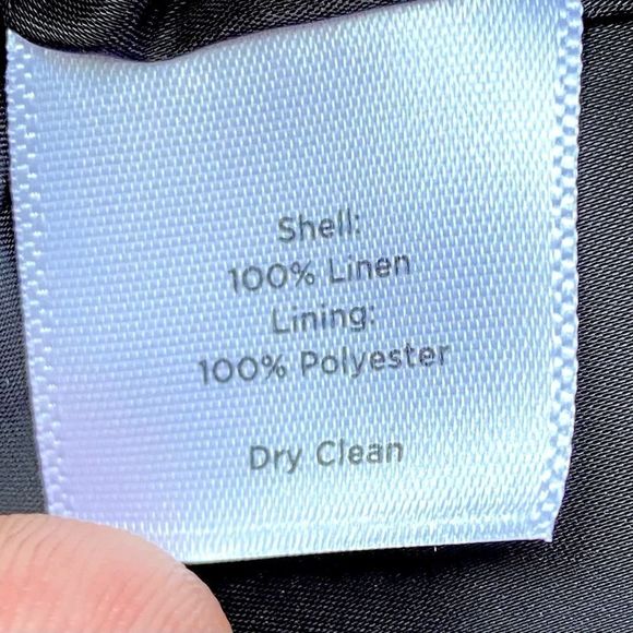 NWT Talbots Pure Irish Linen Shift Black Dress Size 2P - Picture 8 of 9